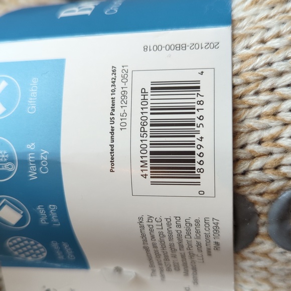 Chunky Cable Knit Cozy Warmer Socks with grippers - Picture 5 of 5